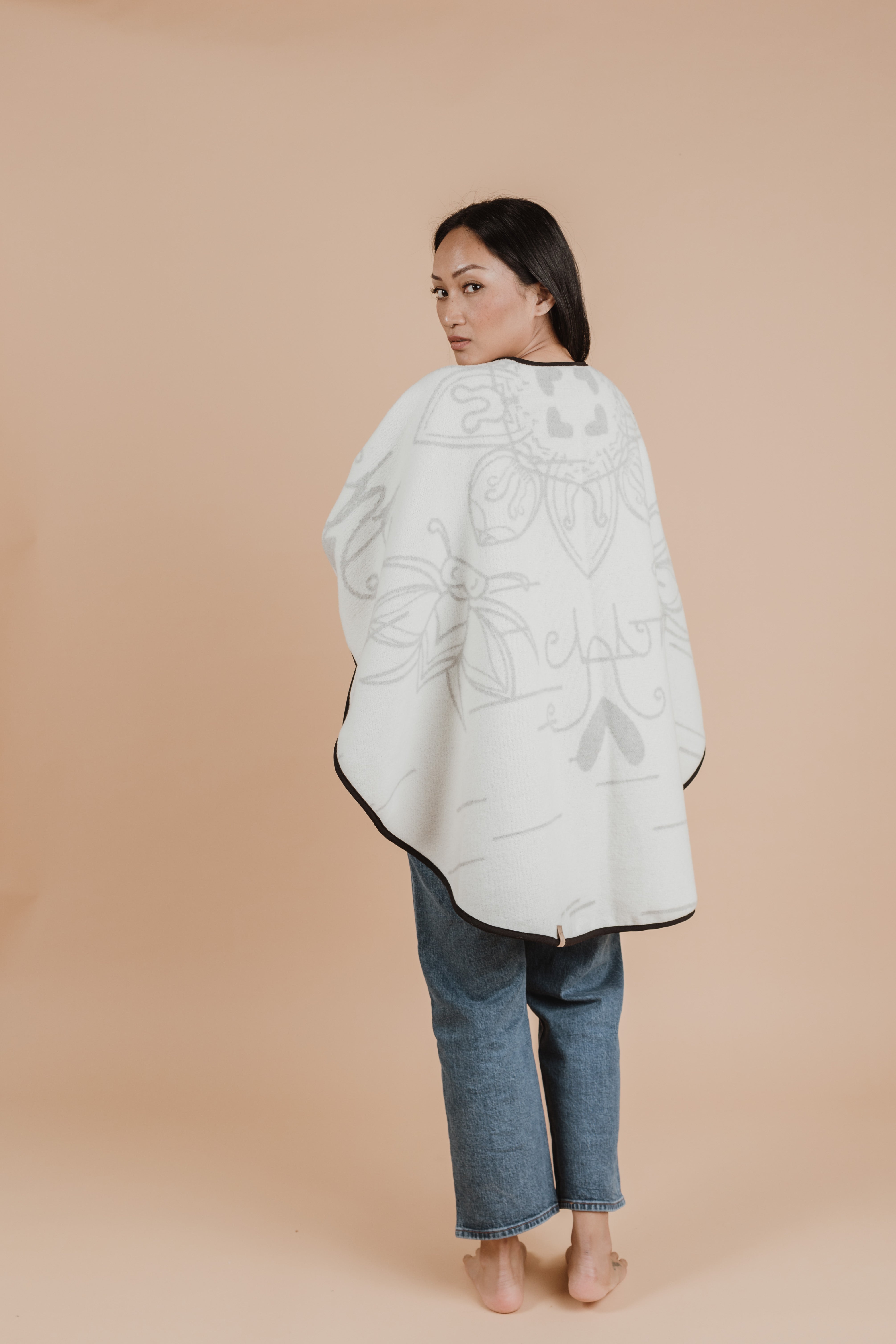 Birch Bark Indigenous Shawl