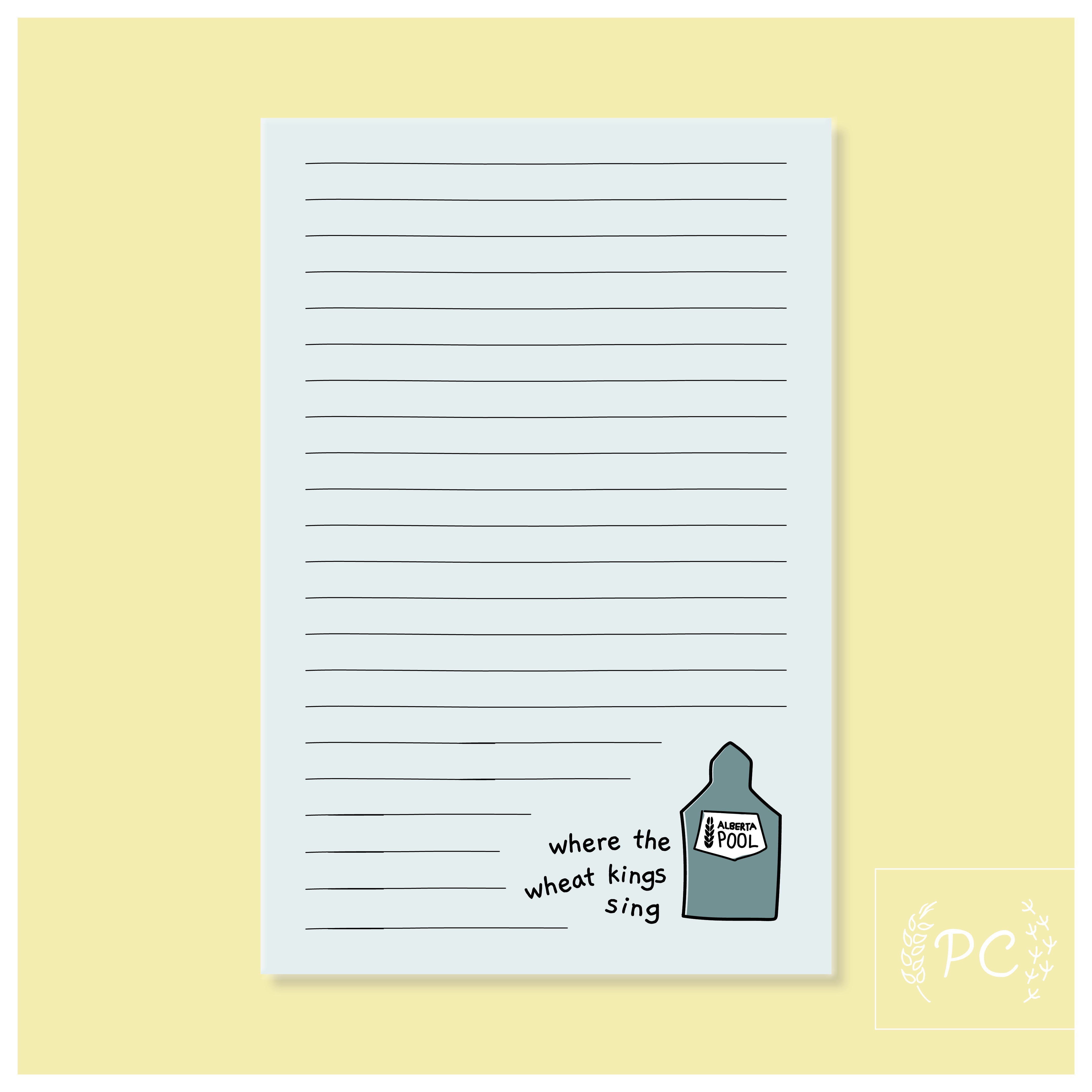 where the wheat kings sing | note pad | grain elevator | canada | cute