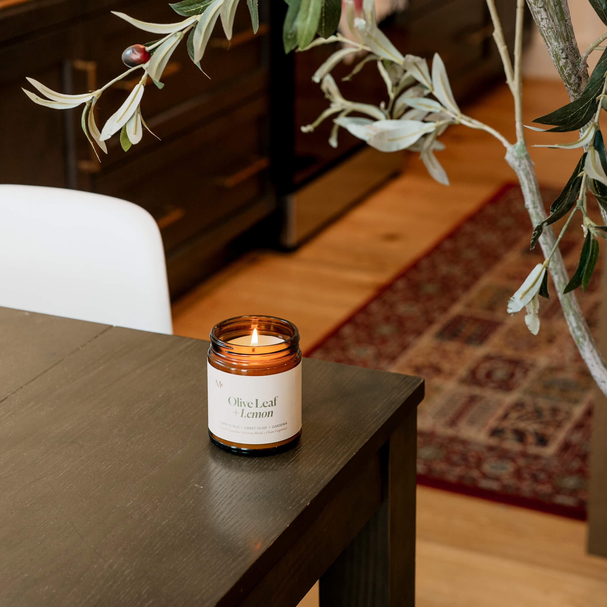 Olive Leaf + Lemon Candle