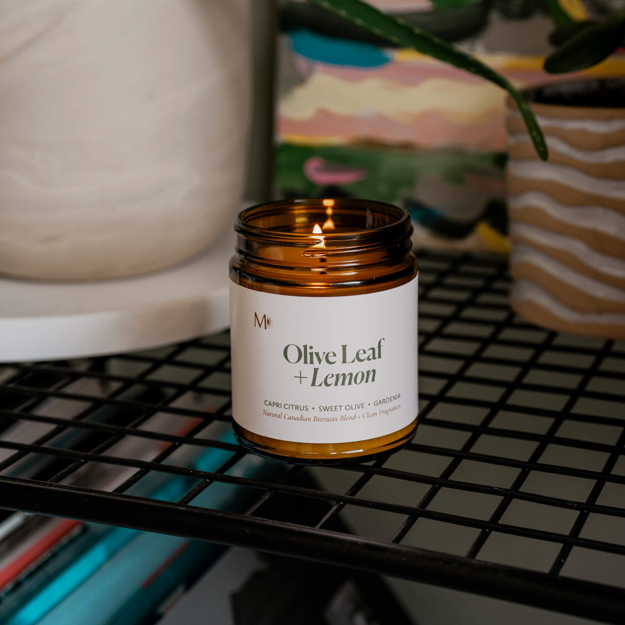 Olive Leaf + Lemon Candle
