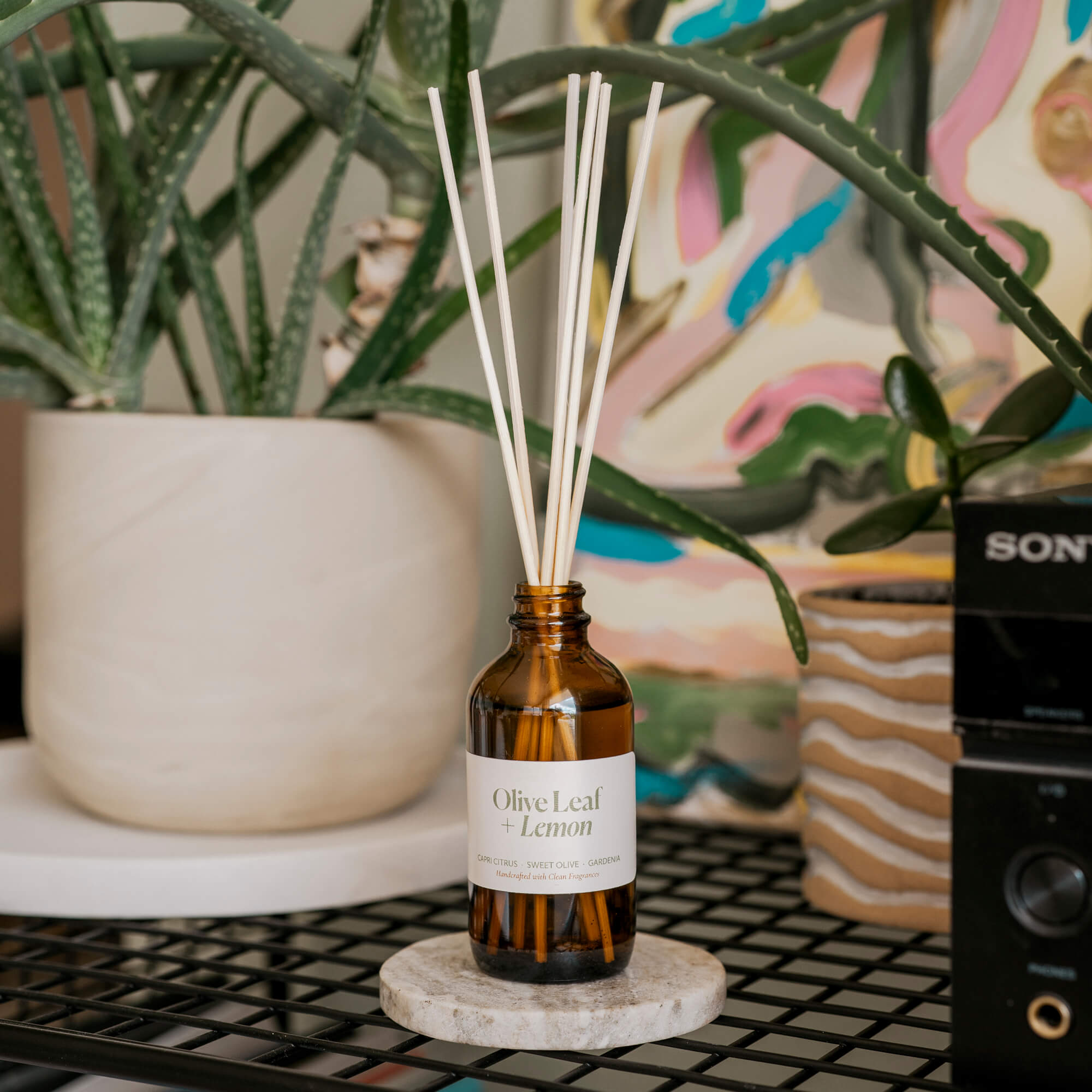 Olive Leaf + Lemon Reed Diffuser