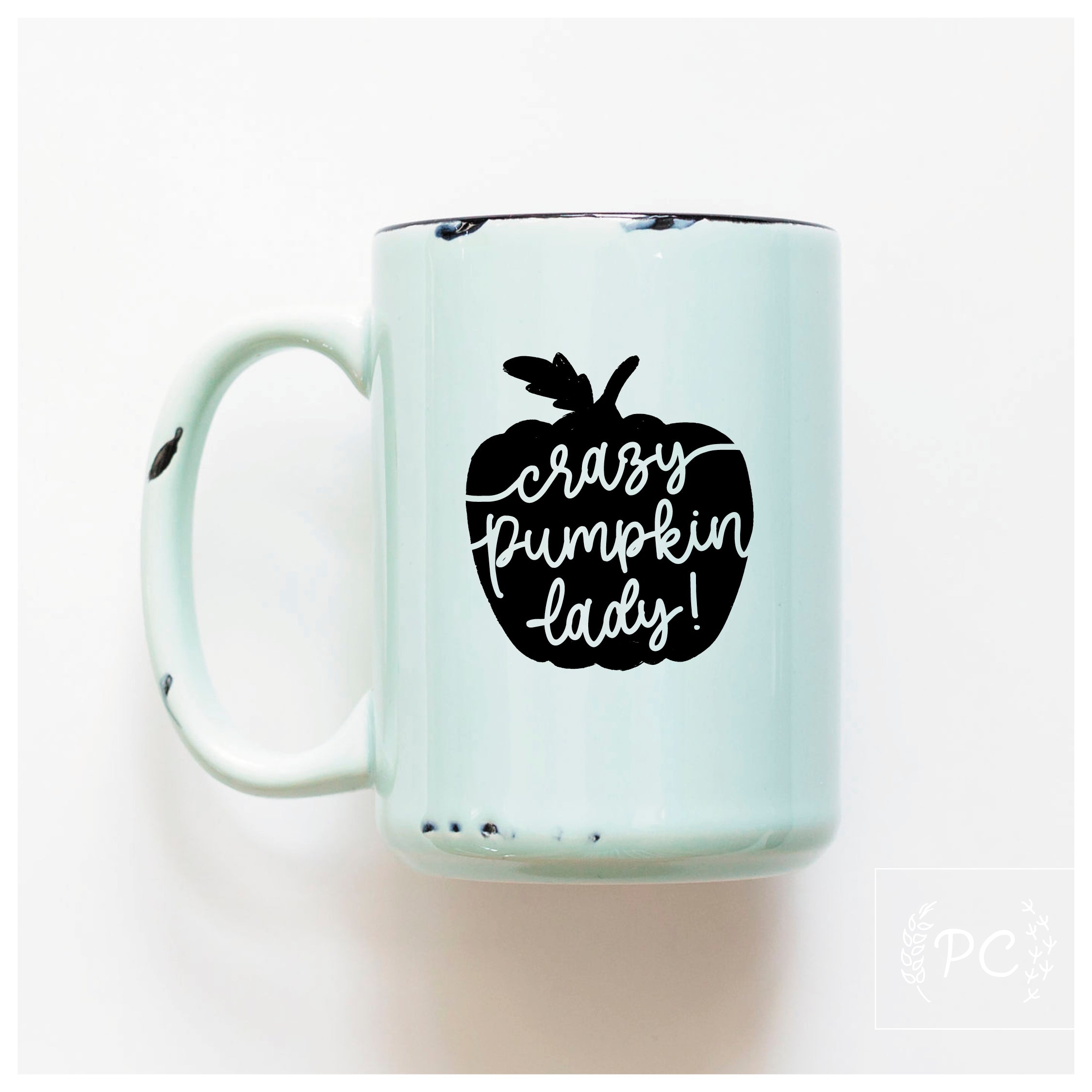 crazy pumpkin lady | ceramic mug