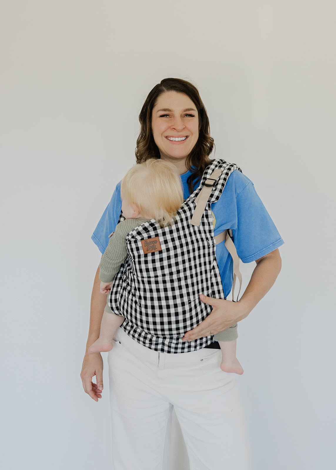 Gingham - Black and White Cove Baby Carrier