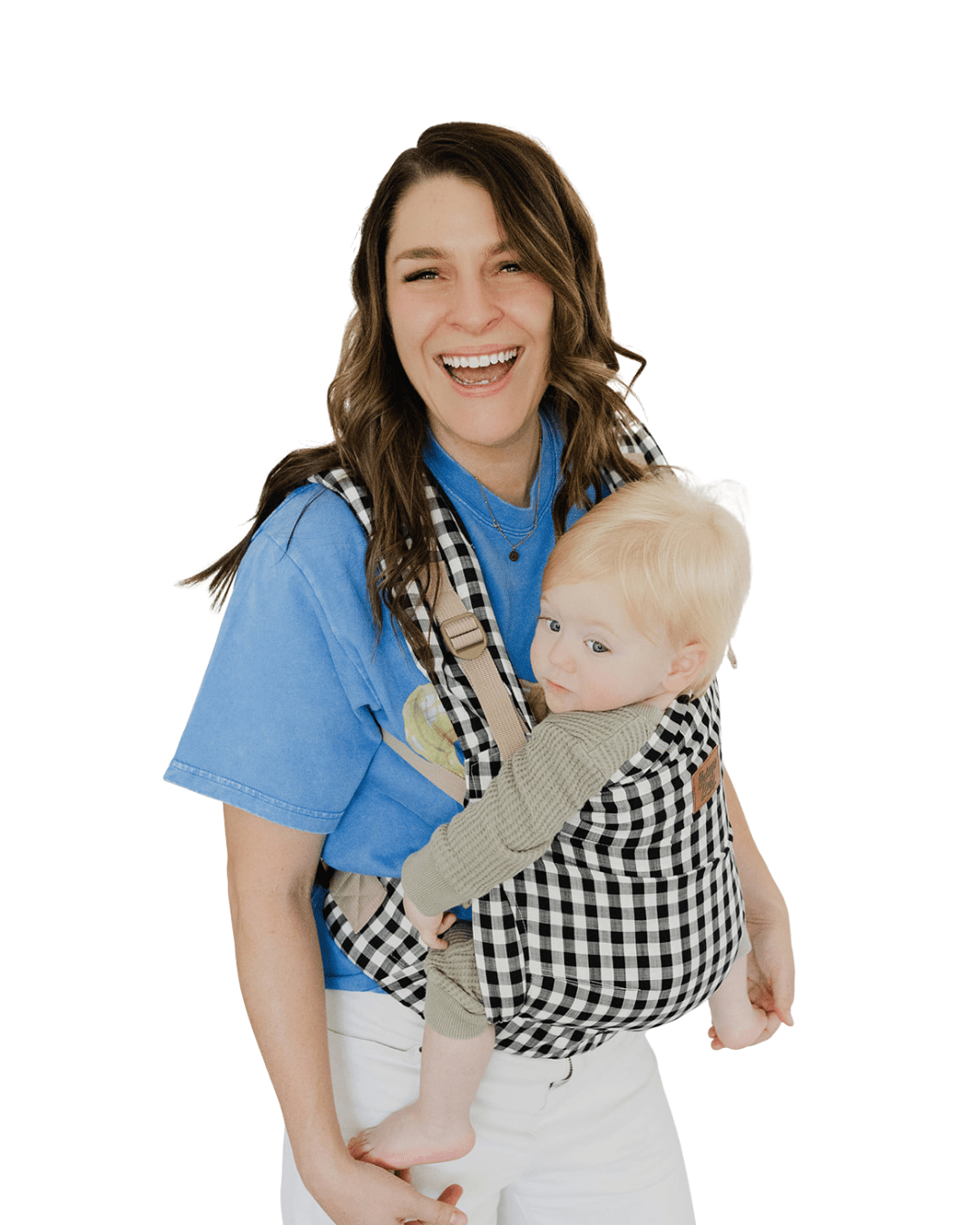 Gingham - Black and White Cove Baby Carrier