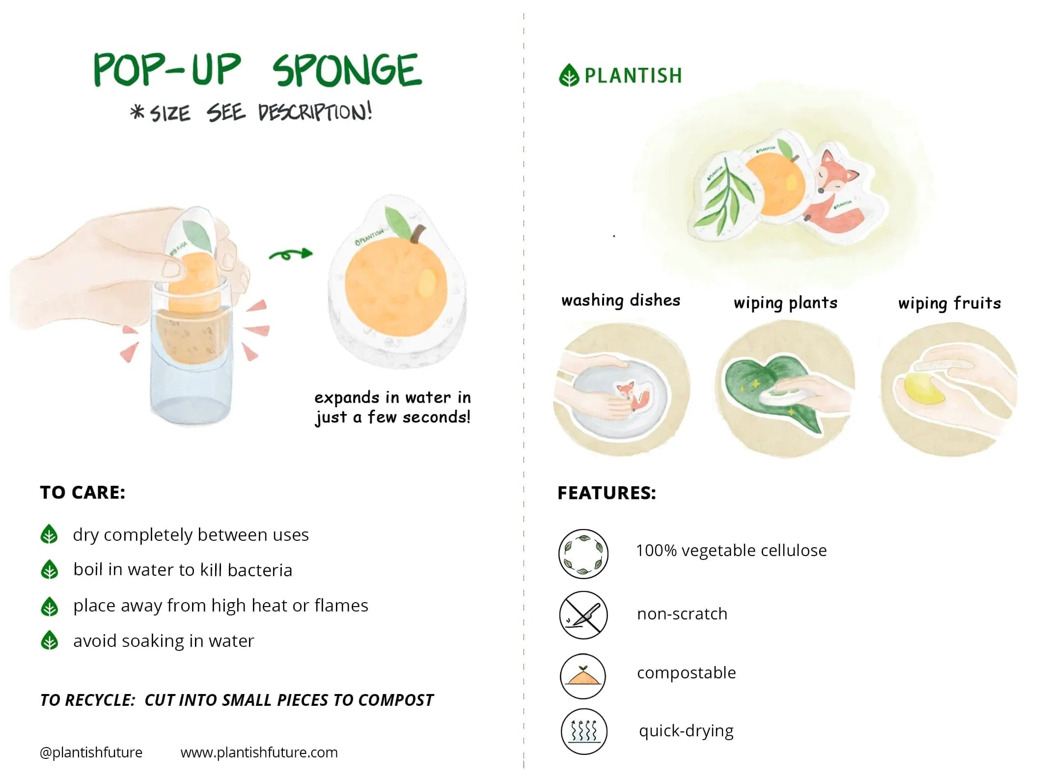 Panda - Pop up Sponge