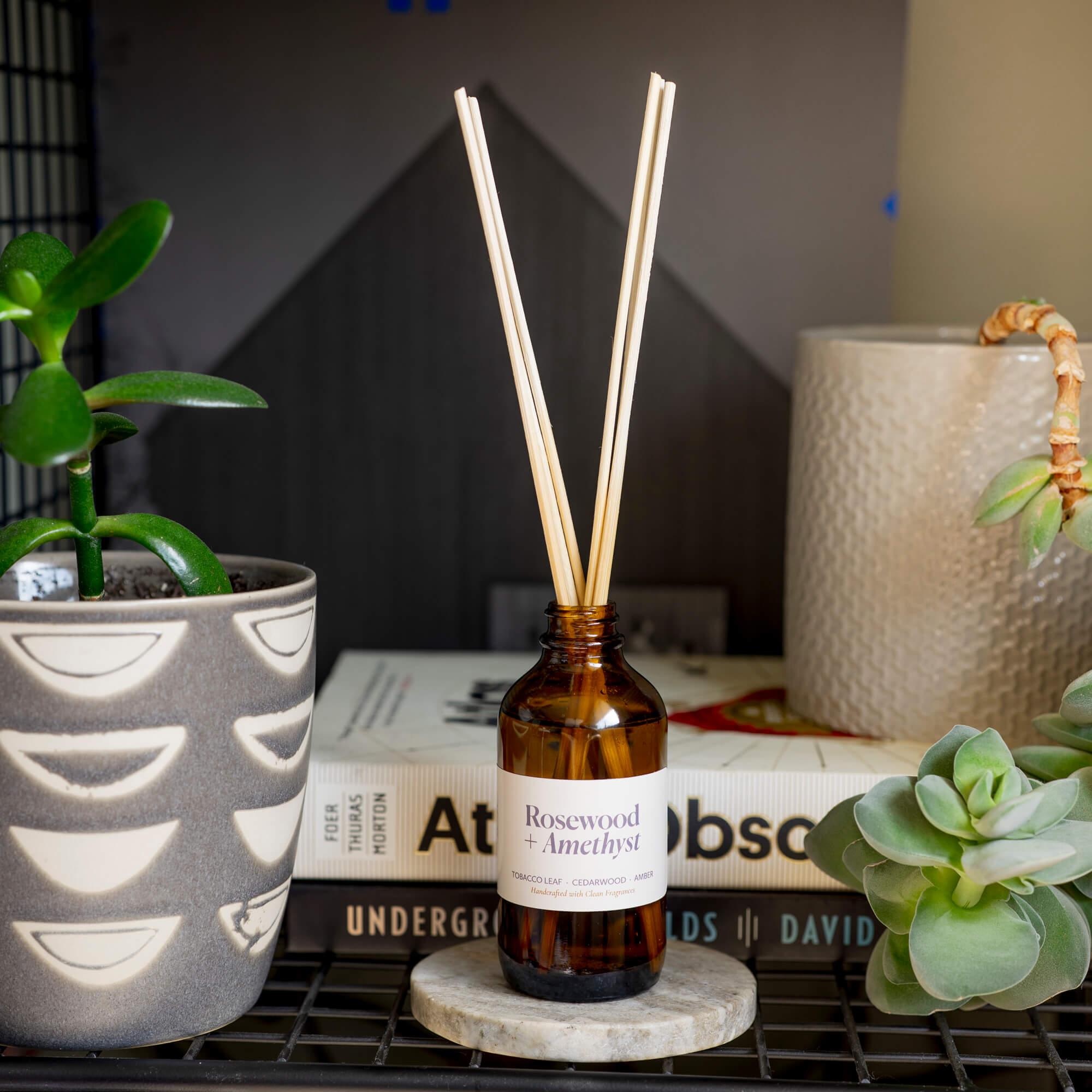Rosewood + Amethyst Reed Diffuser