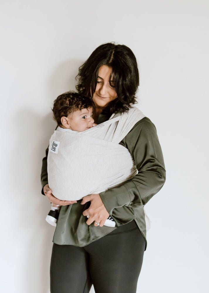 Rachel Beluga Wrap- Light Grey Heather