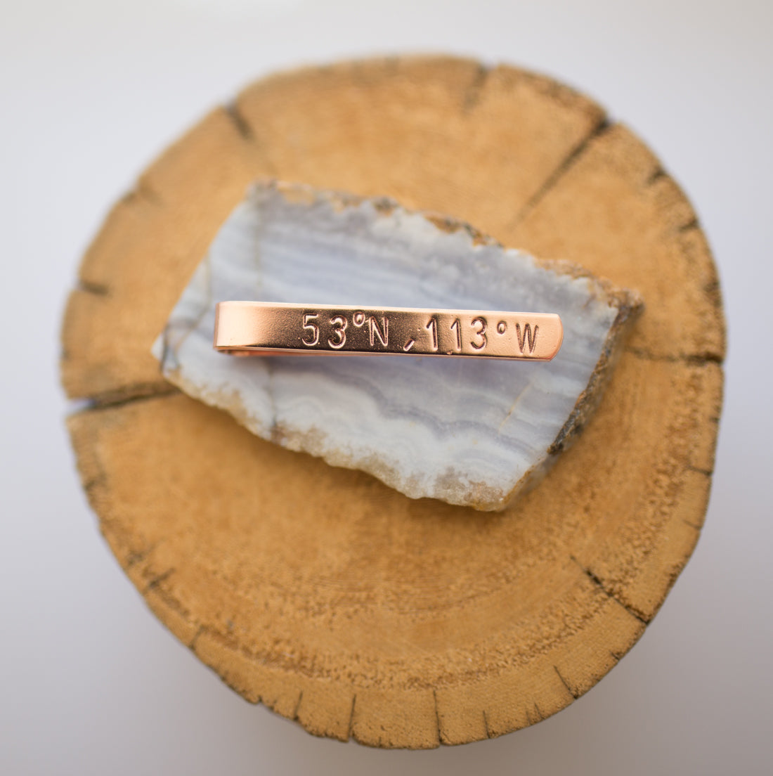 Hand Stamped Tie Bar