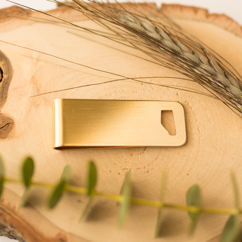 Brass Alberta Money Clip